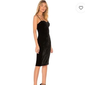 NWT Theory Black Velvet Corset Dress 2